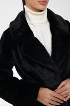 Faux Mink Effect Fur Coat - SJB-DIAMOND ELITES