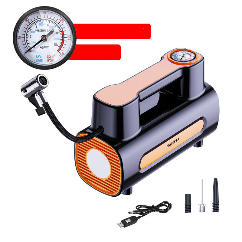 Tire Inflator 12V DC Portable Compressor Electric DC Auto Tire Pumps For Car Tires Pi-Mart