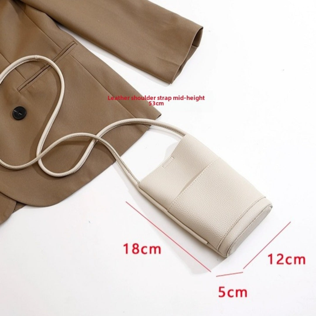 Casual crossbody mobile phone bag, simple red cute mini vertical bag, change bag female - SJB-DIAMOND ELITES