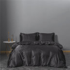 Simulation Silk Three-piece Duvet Cover Bedding Pi-Mart