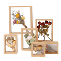 Wood Dried Flower Picture Frame Home Decor Transparent Picture Frame