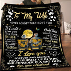 1pc Husband Gifts For Wife Blanket Soft Flannel Sofa Blanket TV Blanket For Home Decor Lootquake LLC