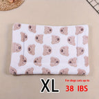 All-Season Dirt-Resistant Rectangular Pet Blanket - Comfortable Dog Paw Heart Print Pet Bed, 1pc Lootquake LLC