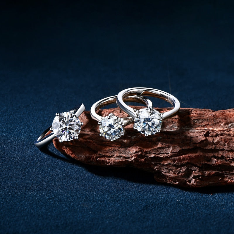 Luxury Moissanite Engagement Ring - SJB-DIAMOND ELITES