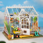 Rolife Mengyu Flower Minature House DIY Building Toys With LED Light For Gifts Pi-Mart