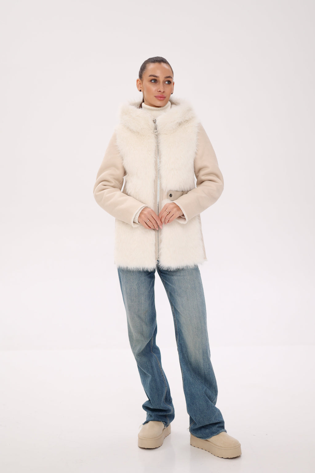 ⇆ Reversible Hooded Wool Blend Jacket - SJB-DIAMOND ELITES