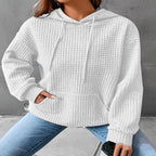 Women's Loose Casual Solid Color Long-sleeved Sweater Pi-Mart