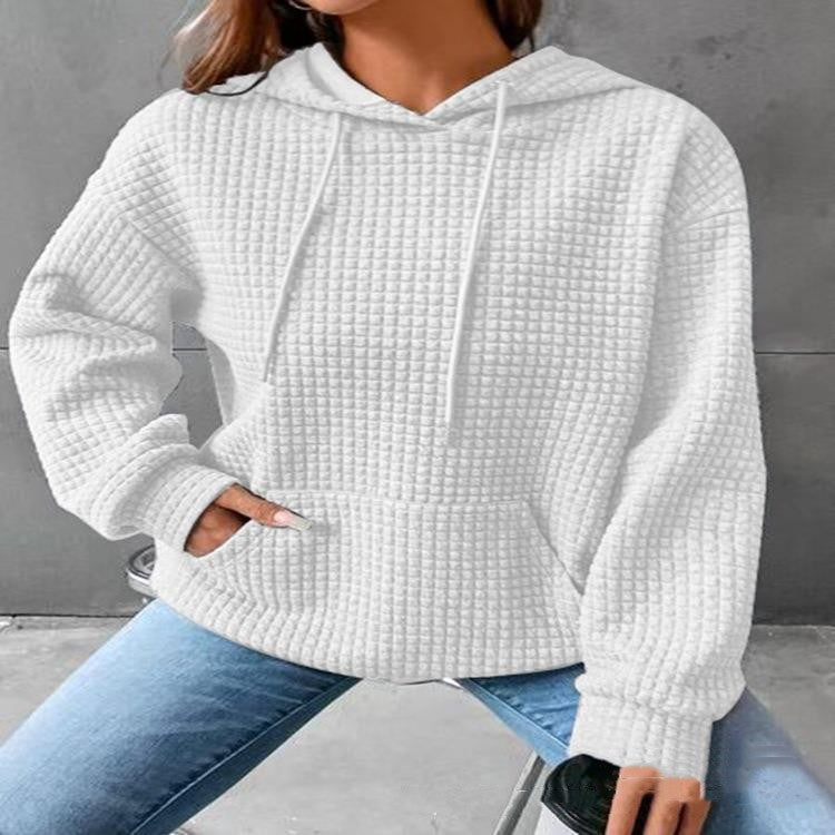Women's Loose Casual Solid Color Long-sleeved Sweater Pi-Mart