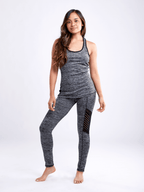 JupiterGear High-Waisted Pilates Leggings with Side Pockets & Mesh Pan - SJB-DIAMOND ELITES