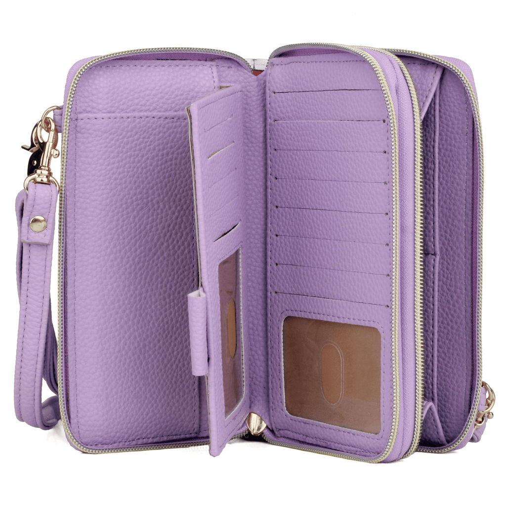 Julia Buxton Women's Bees & Flowers Ultimate Organizer, Lilac