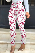 Ladies' Printed Waist Slimming And High Waisted Fashionable Pants - SJB-DIAMOND ELITES
