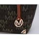 MKF Collection Lady 3Pcs Tote Bag, Pouch & Wallet Purse Set for Women's, Faux Leather Top-Handle Shoulder Handbag ¨C Black EasyOptionXY LLC