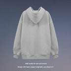 Simple Loose Plus Fleece Casual Hoodie Top
