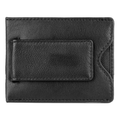J. Buxton Men's Emblem Front Pocket Magnetic Money Clip Leather, Black