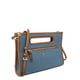 Michael Kors Women's Jane Large Cotton Canvas Clutch - Blue EasyOptionXY LLC
