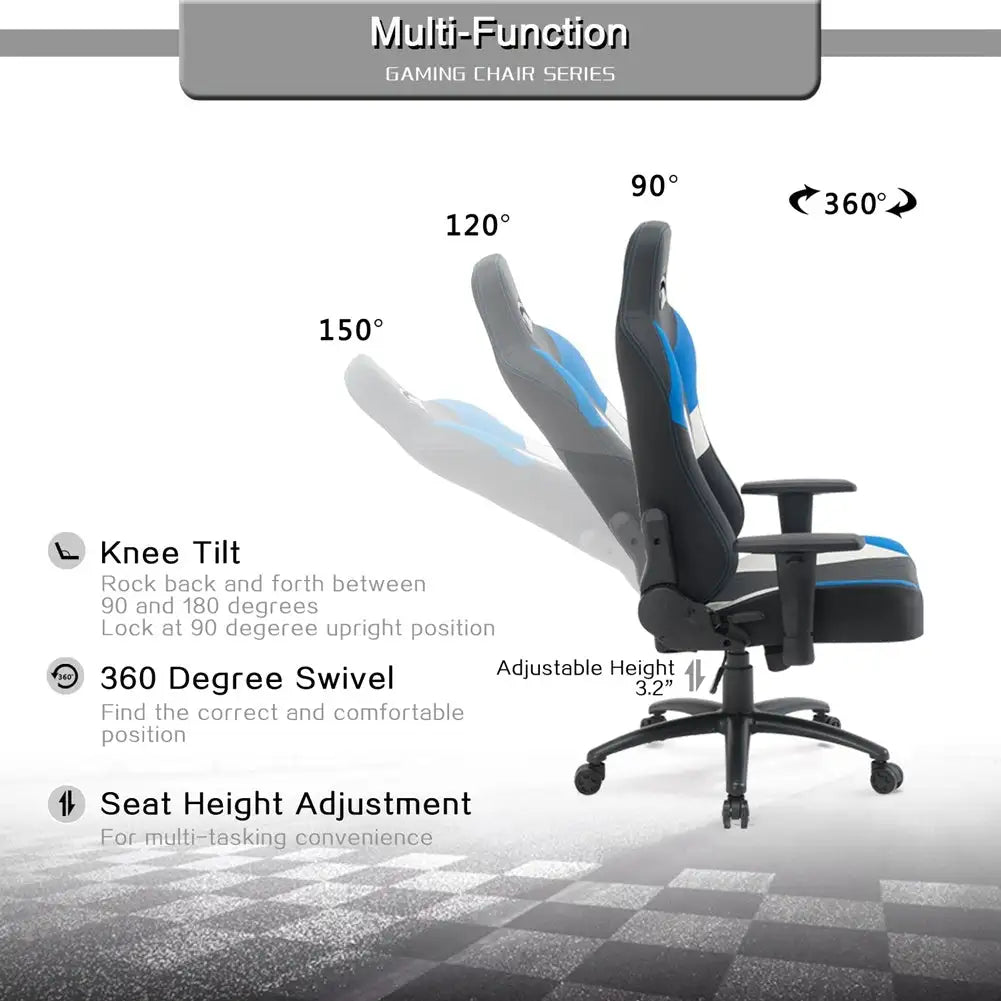 High Back Gaming Chair Racing Office Chair with PU Leather - SJB-DIAMOND ELITES