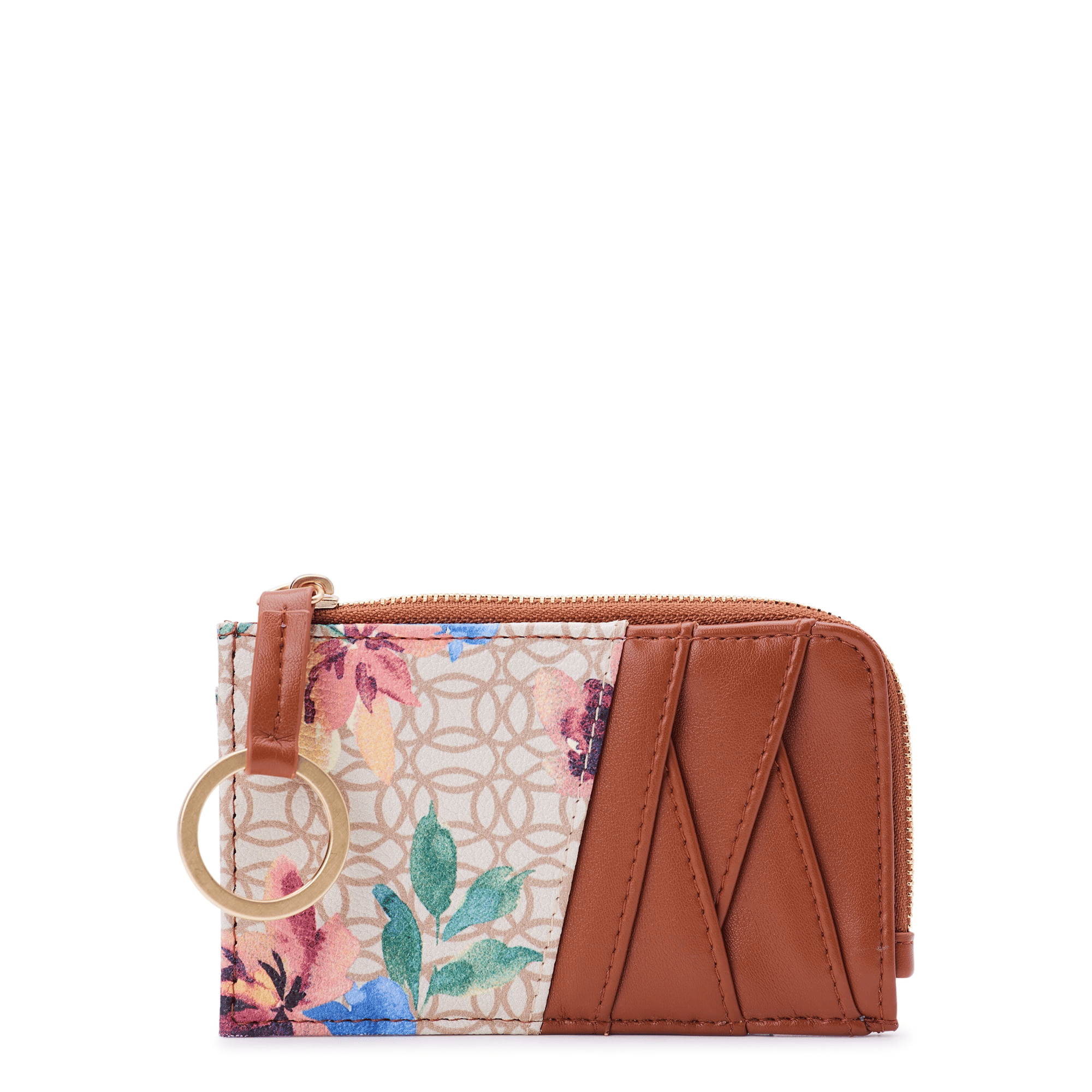 Time and Tru Women's Ari Card Case, Watercolor Floral EasyOptionXY LLC