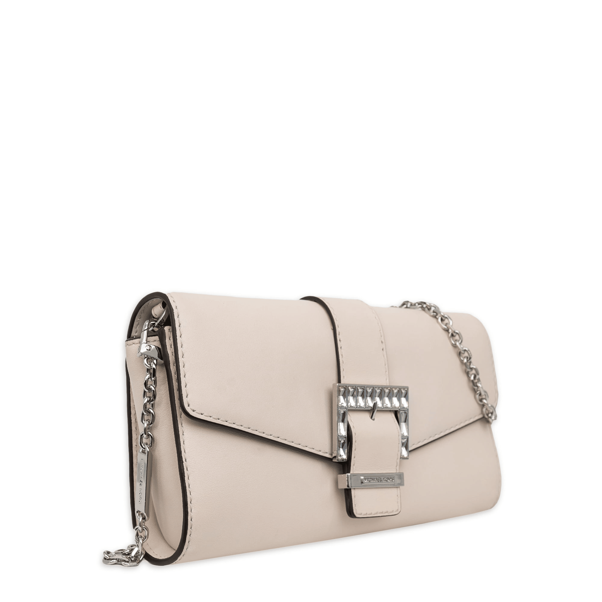 Michael Kors Women's Penelope Medium Leather Clutch - Cream EasyOptionXY LLC