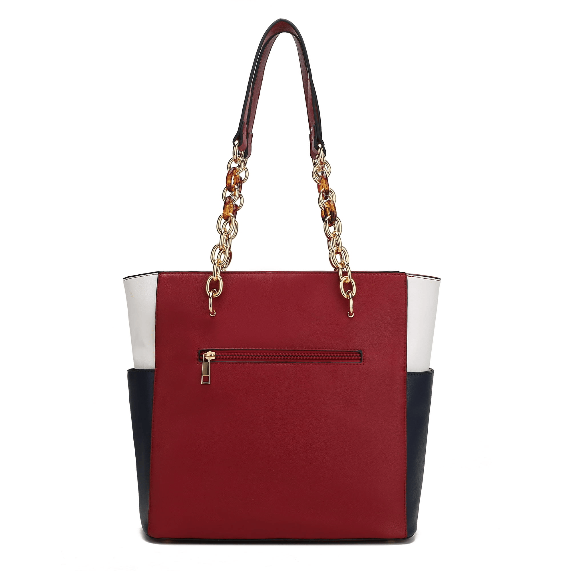 MKF Collection Rochelle Vegan Leather Women's Tote & Wristlet Set by Mia K. 2 Pieces-B. (Color Blue Denim) EasyOptionXY LLC