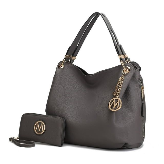 MKF Collection Fabienne Hobo Handbag with Wallet by Mia K. (Color Navy) EasyOptionXY LLC