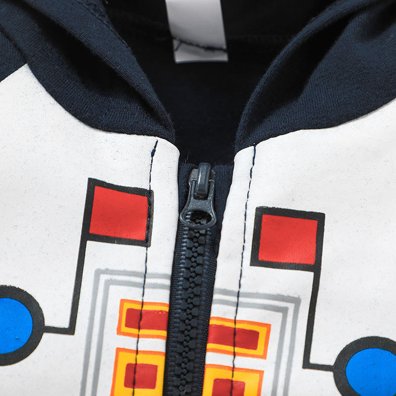 Children's Hooded Tops Jackets Kids Zipper Shirts Pi-Mart