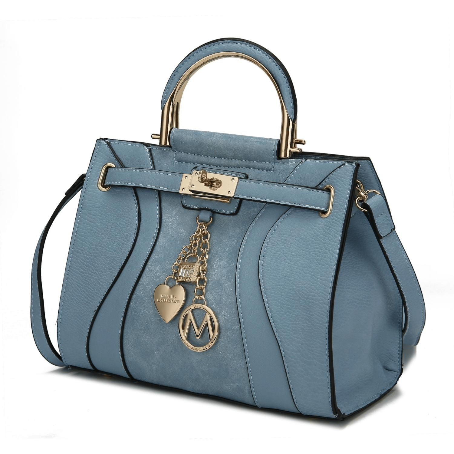 MKF Collection Caddy Phone Wallet Crossbody Cassia Medium Satchel HandHandbag by Mia K.(Color Blush) EasyOptionXY LLC