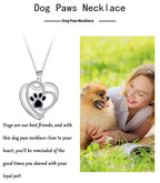 Cute Pet Footprints Necklace Clavicle Chain Personality Pi-Mart