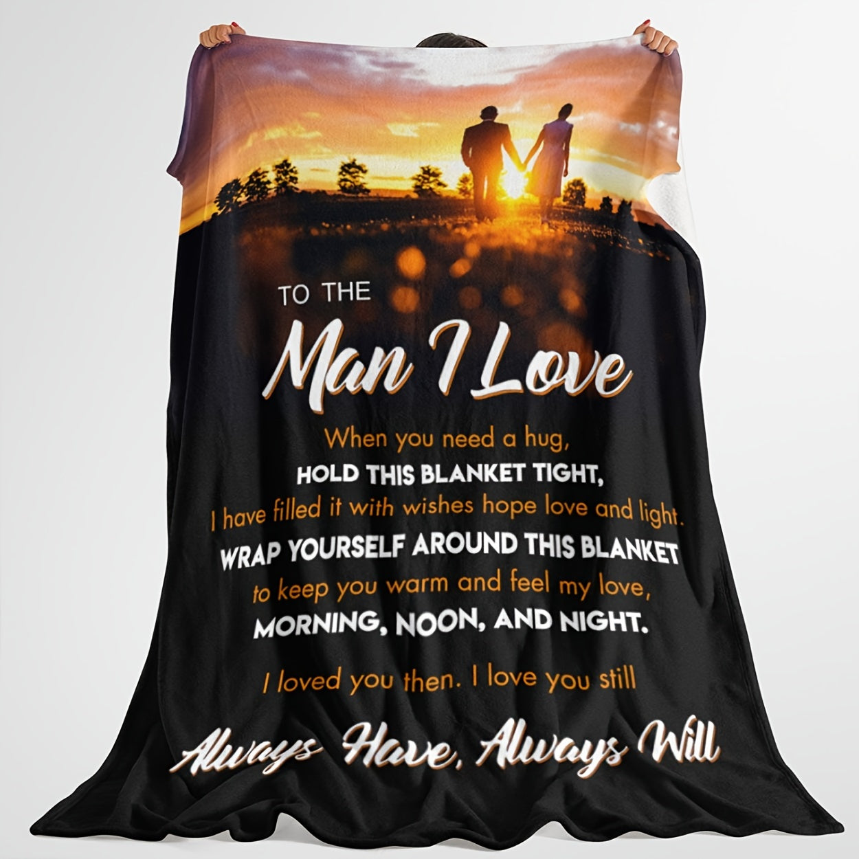 1pc I Love You Husband Blanket, Gifts for Him, Valentines Gifts, Boyfriend Birthday Gifts, Husband Birthday Gifts from Wife Lootquake LLC