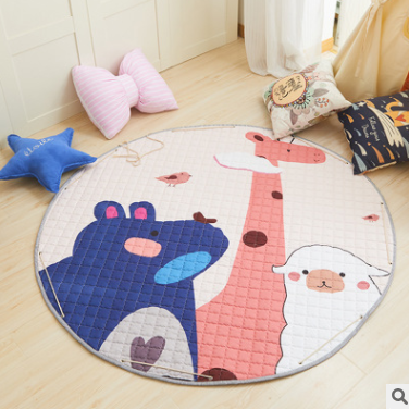 Explosion models Ins cotton car storage mat storage toy mats Round outing children climbing mat storage bag Pi-Mart