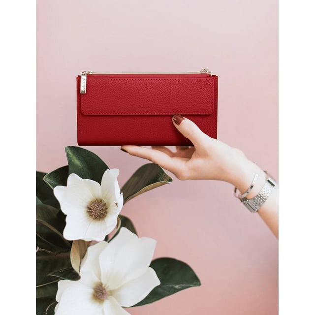 Dopp Women's Cosmopolitan Wallet Leather, Red EasyOptionXY LLC