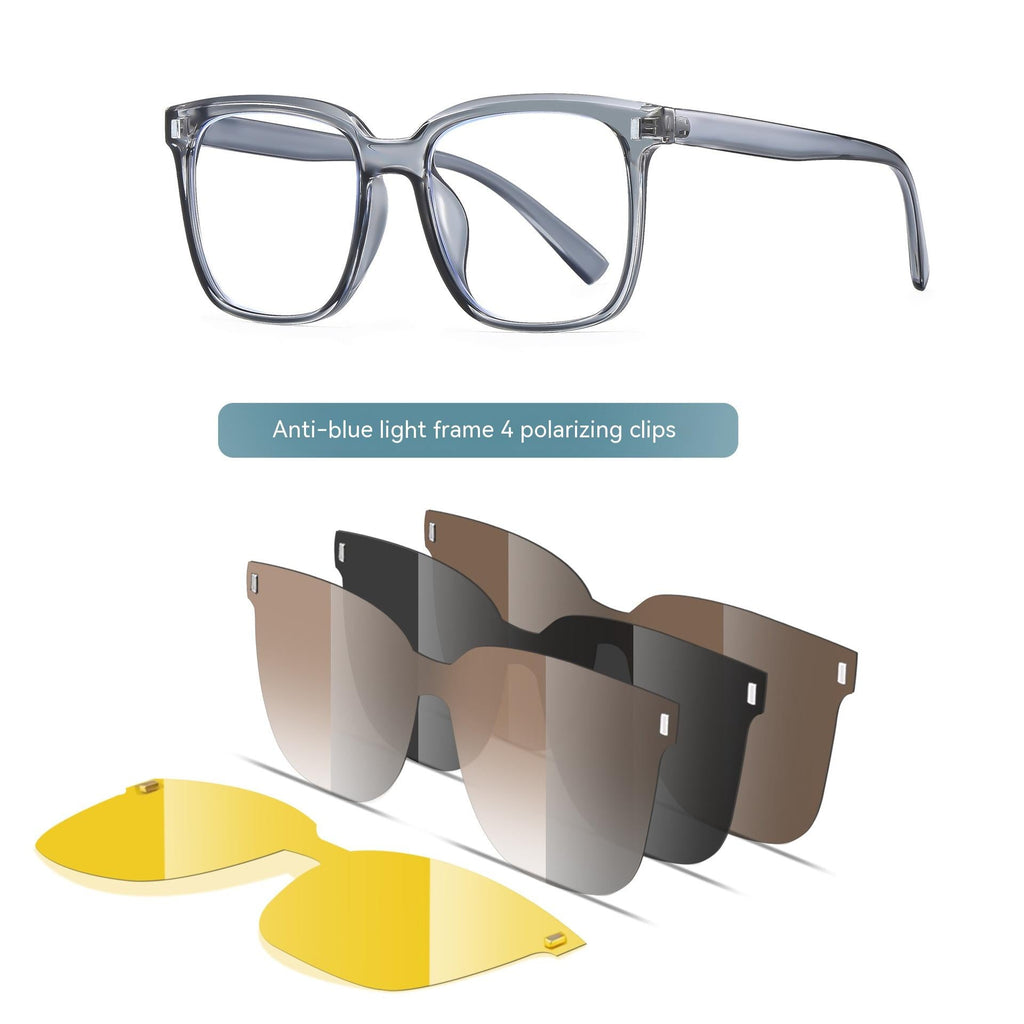 Polarized Glasses Clip Myopia Night Vision Sunglasses