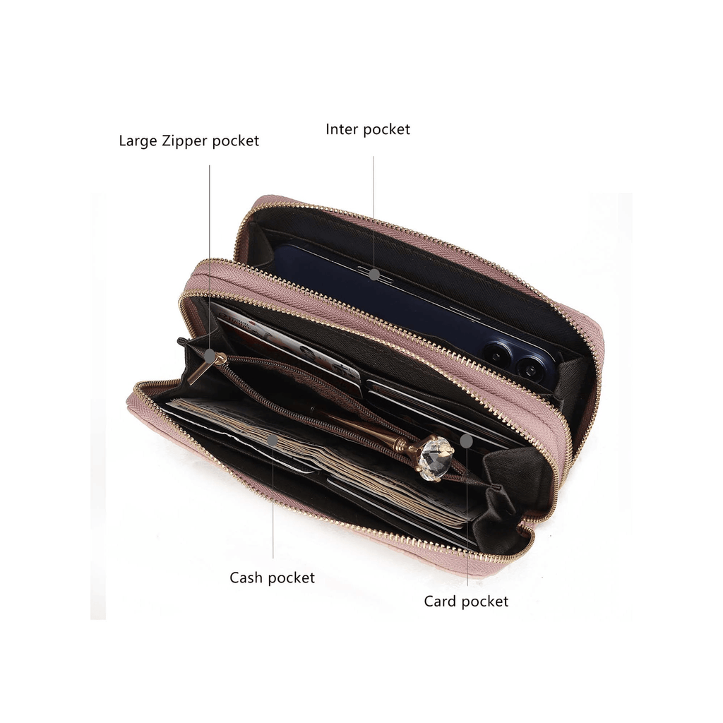 MKF Collection Aurora M Signature Wallet by Mia K., Rose (Color Pink) EasyOptionXY LLC