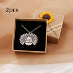 You Are My Sunshine Sunflower Necklace Women Men Pi-Mart