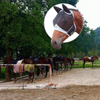Anti-mosquito And Anti-flying Horse Face Mask With Velcro Style Horse Flying Mask Lootquake LLC