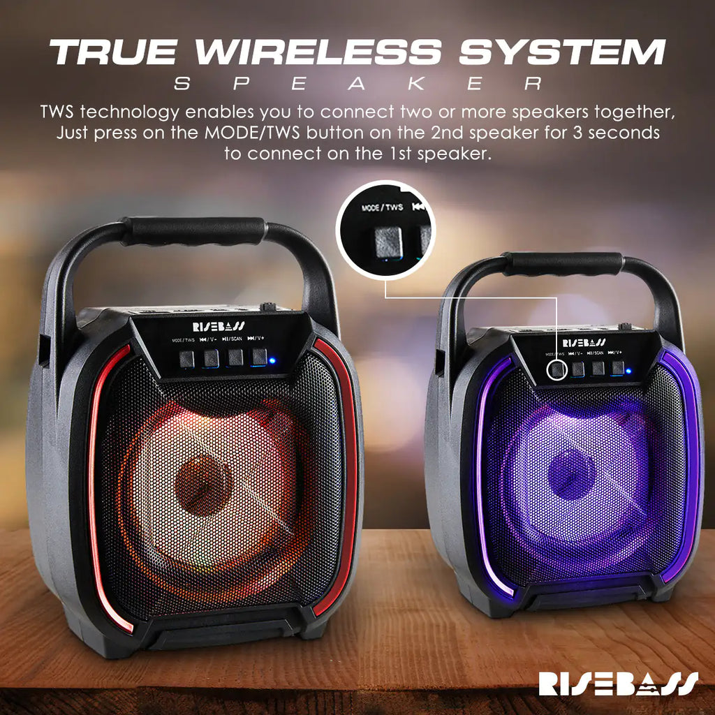 8" 600 watt Speaker - Portable Wireless Bluetooth Speaker with TWS Function Pi-Mart