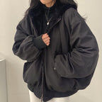 Simple, Loose And Thickened Cotton Coat On Both Sides Pi-Mart