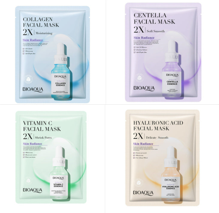 Collagen Face Mask Moisturizing Firming Face Sheet Mask Hyaluronic Acid Facial Masks Beauty Skin Care Gel Skin Care Lootquake LLC