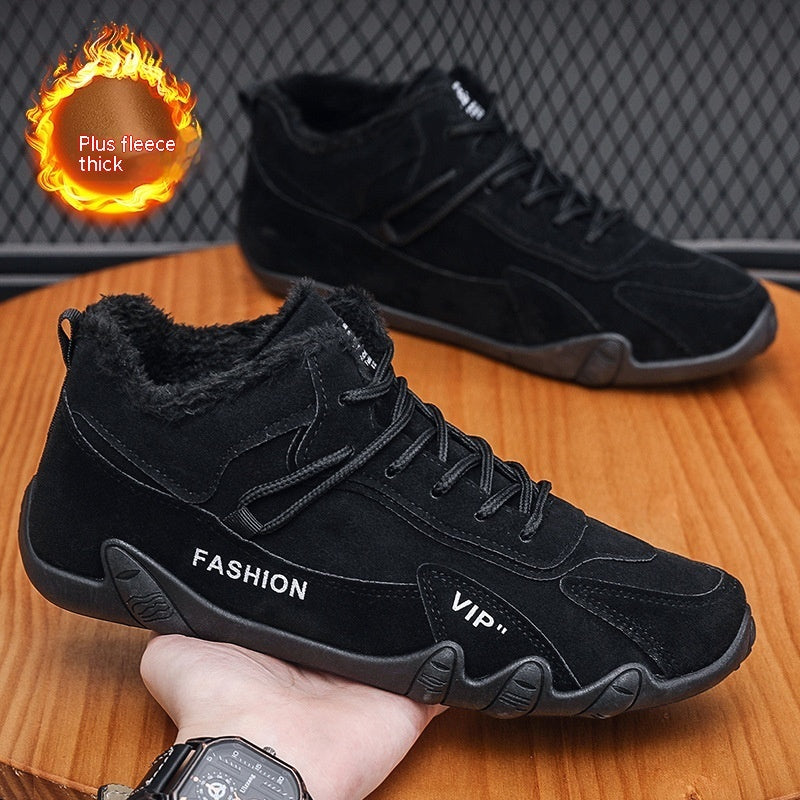 Men's Shoes Winter Fleece-lined New Sports Casual Shoes Pi-Mart