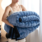 Double-sided Rabbit Plush Blanket Home Nap Office Blanket Pi-Mart