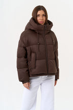 Dark Chocolate Insulated Bio-Down Jacket