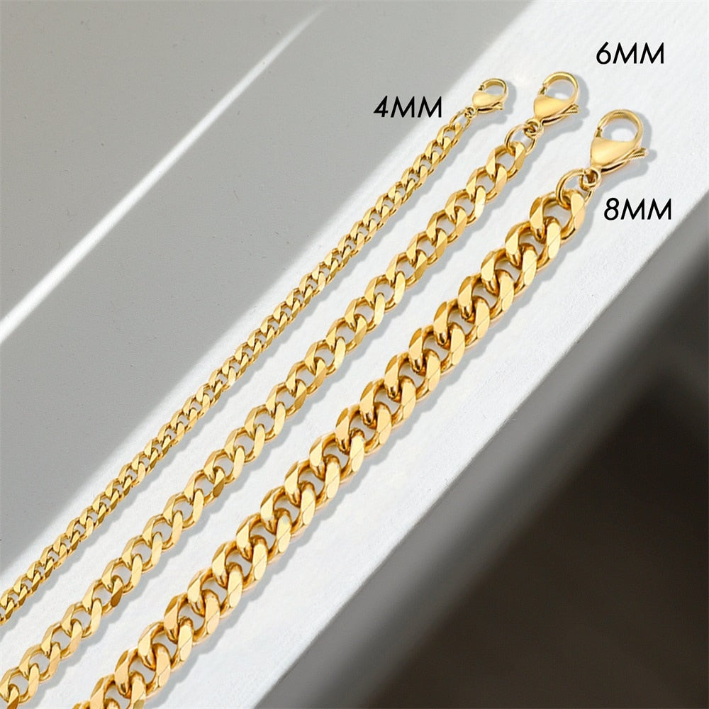 Curb Chain Stainless Steel Bracelet Pi-Mart