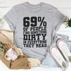 69% Of People Find Something Dirty In Everything They Read Tee Peachy Sunday