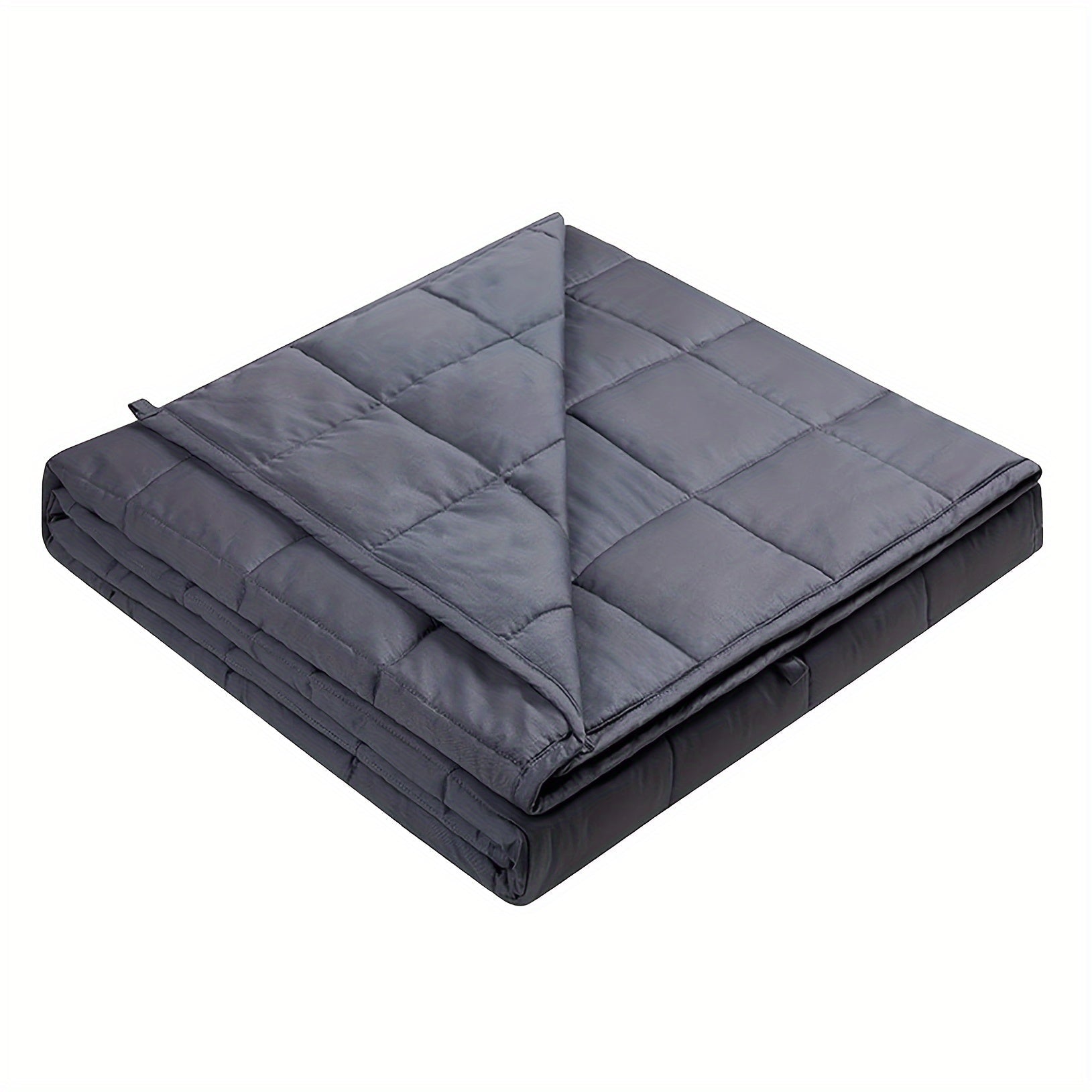 1pc, Weighted Blanket (60''x80'',12lbs,15lbs, 20lbs, Queen Size Dark Grey) for Adults, High Breathability Heavy Blanket, Soft Material with Premium Glass Beads