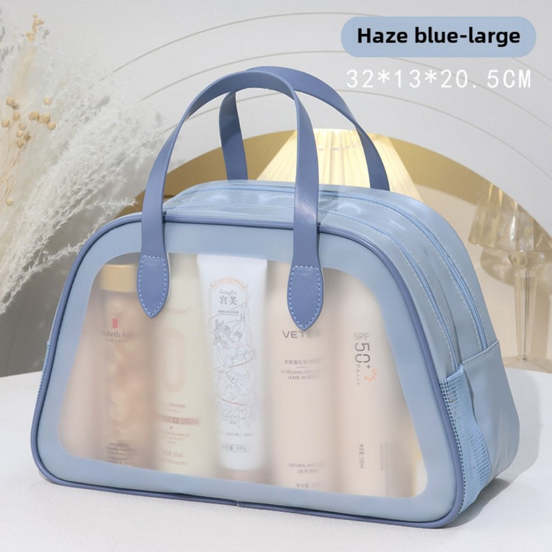 Wet and dry separation wash bag, portable waterproof bath swimming storage bag, business trip cosmetic bag, Transparent Cosmetic Bag, transparent makeup purse, - SJB-DIAMOND ELITES
