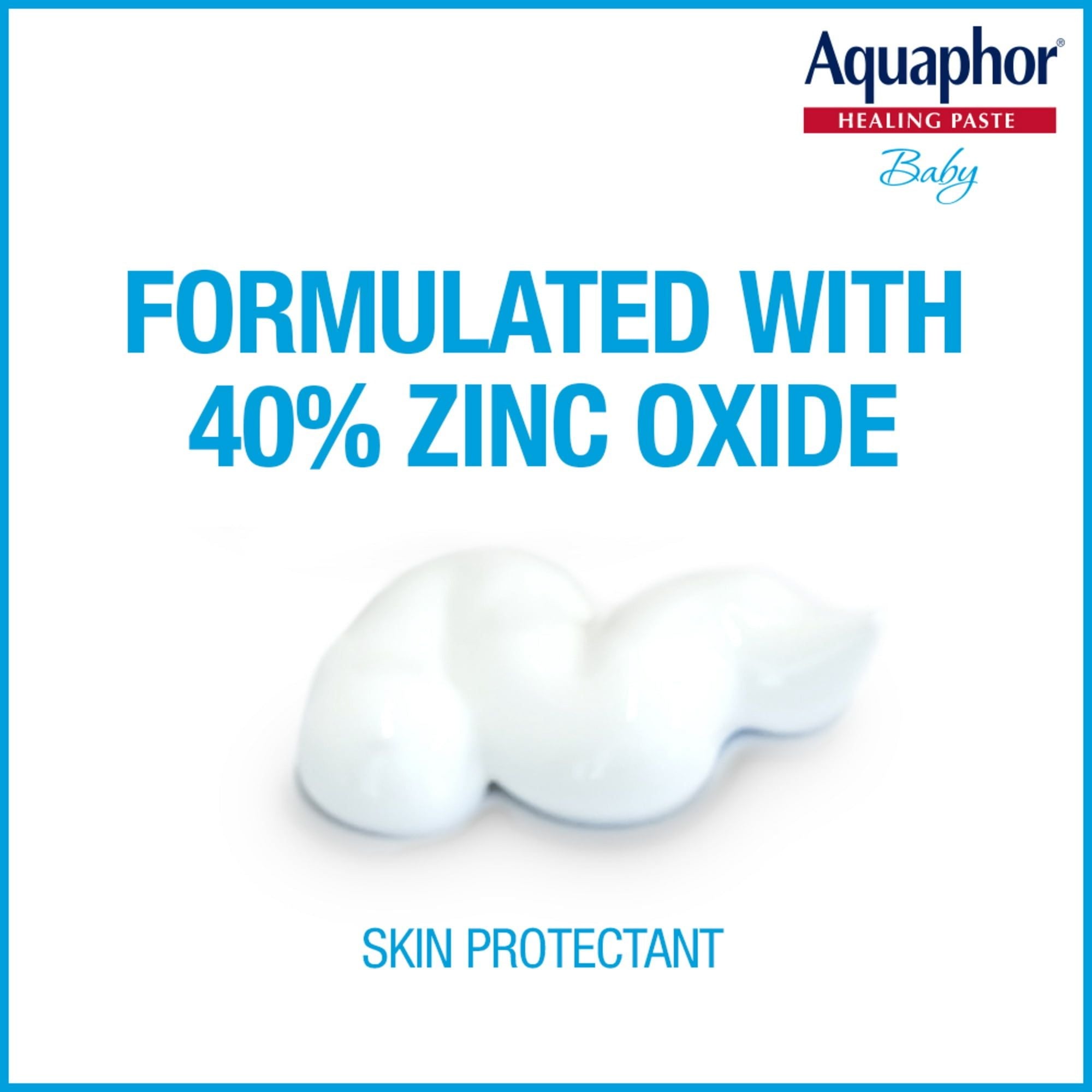 Aquaphor Baby Diaper Rash Paste, Maximum Strength 40% Zinc Oxide, Diaper Rash Cream, Diaper Rash Ointment, 3.5 oz