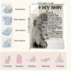 1pc Super Soft Flannel Blanket Gift From Mother To Son Suitable Bedroom Throw Blanket High Definition Printed Soft Blanket For Sofa Couch Office Bed Camping Travelling Lootquake LLC