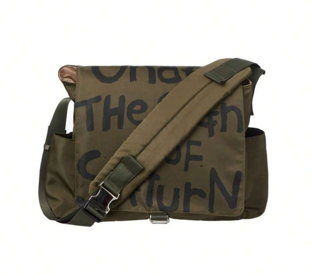 Canvas Messenger Bag Crossbody Bag Letter Printed Waterproof Shoulder Nylon College Student Women's Shoulder Bag Goth Punk Shoulder Satchels Harajuku Grunge Handbag - SJB-DIAMOND ELITES