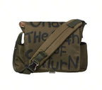 Canvas Messenger Bag Crossbody Bag Letter Printed Waterproof Shoulder Nylon College Student Women's Shoulder Bag Goth Punk Shoulder Satchels Harajuku Grunge Handbag - SJB-DIAMOND ELITES