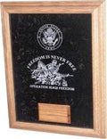 Awards Display Case, Laser engraved soldier Case - Engraved Logo on TOP The Military Gift Store
