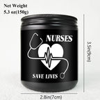 Lavender Scented Candle 5.3oz - Perfect Nursing Appreciation Gift for Men & Women, Ideal for Nurse Practitioners, Paramedics, Students - Unique Present for Birthdays, Thanksgiving, Graduation Lootquake LLC